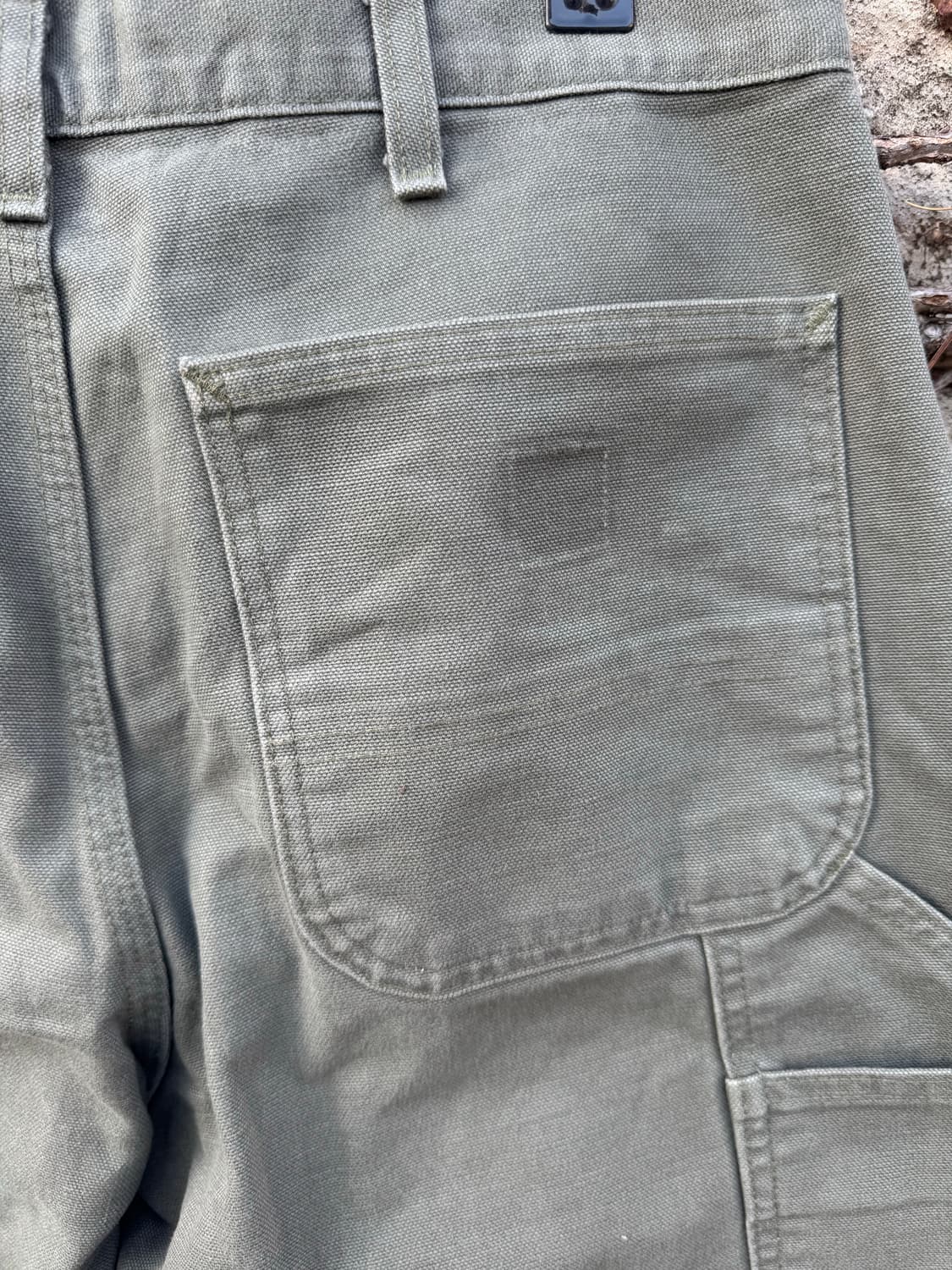 칼하트 빈티지 b11 모스그린 싱글니 카펜터 워크 팬츠 32 상품이미지8