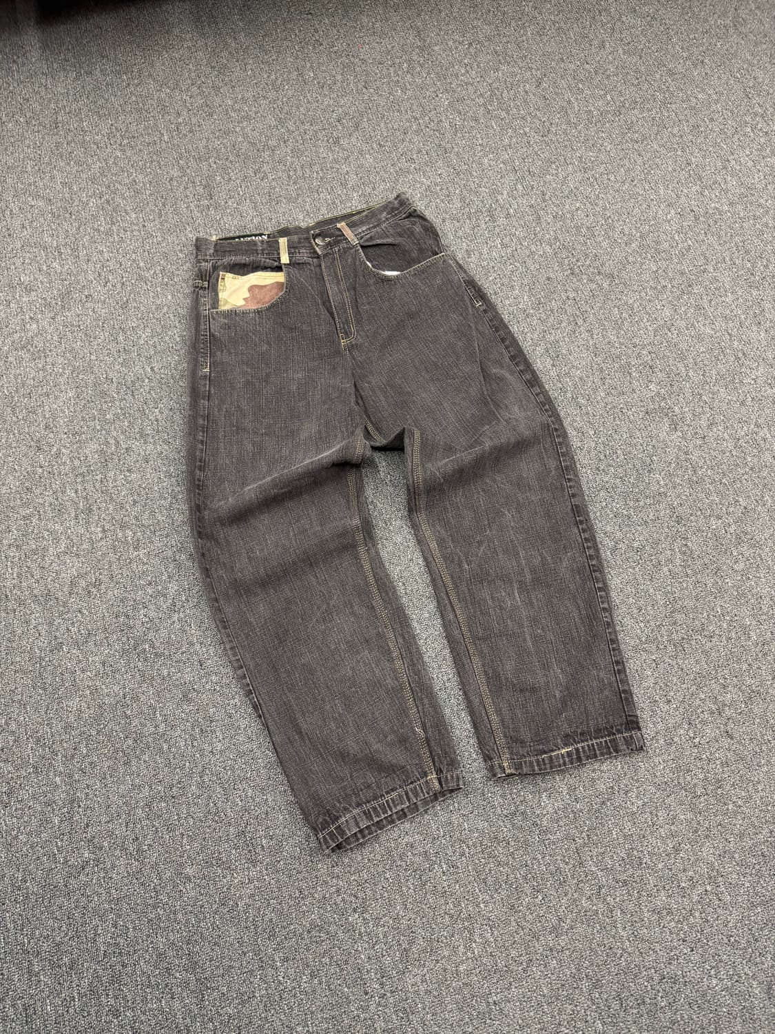 OS) EVOLUTION IN DESIGN 빈티지 카모포켓 힙합팬츠 상품이미지1