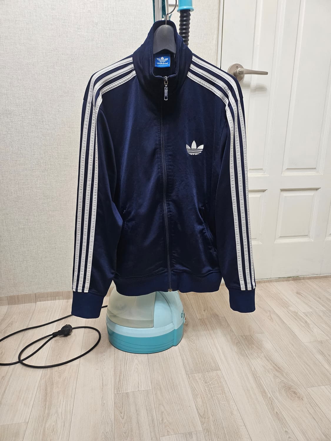 (100)L ☆초대장급☆ 아디다스 파이어버드 [네이비] 트랙탑져지 상품이미지1