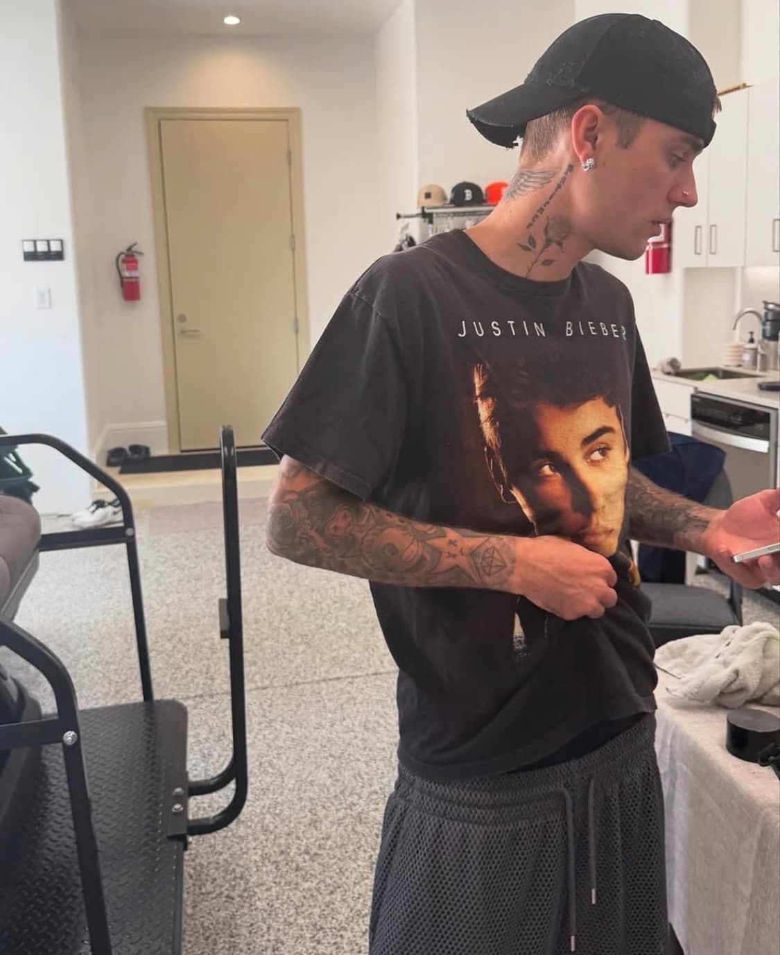 빈티지 저스틴비버 JUSTIN BIEBER BELIEVE 투어티 M 상품이미지8