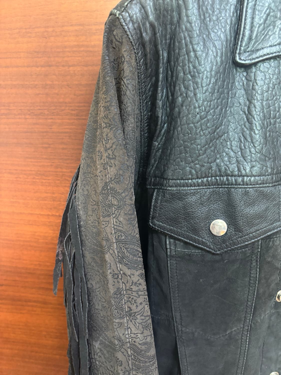 프린지 레더 자켓 상품이미지4