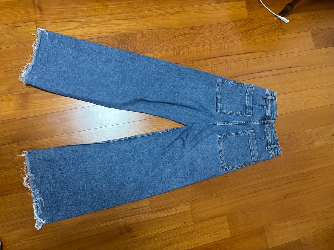 ZARA 하이웨이스트 와이드 청바지 34사이즈 상품이미지2