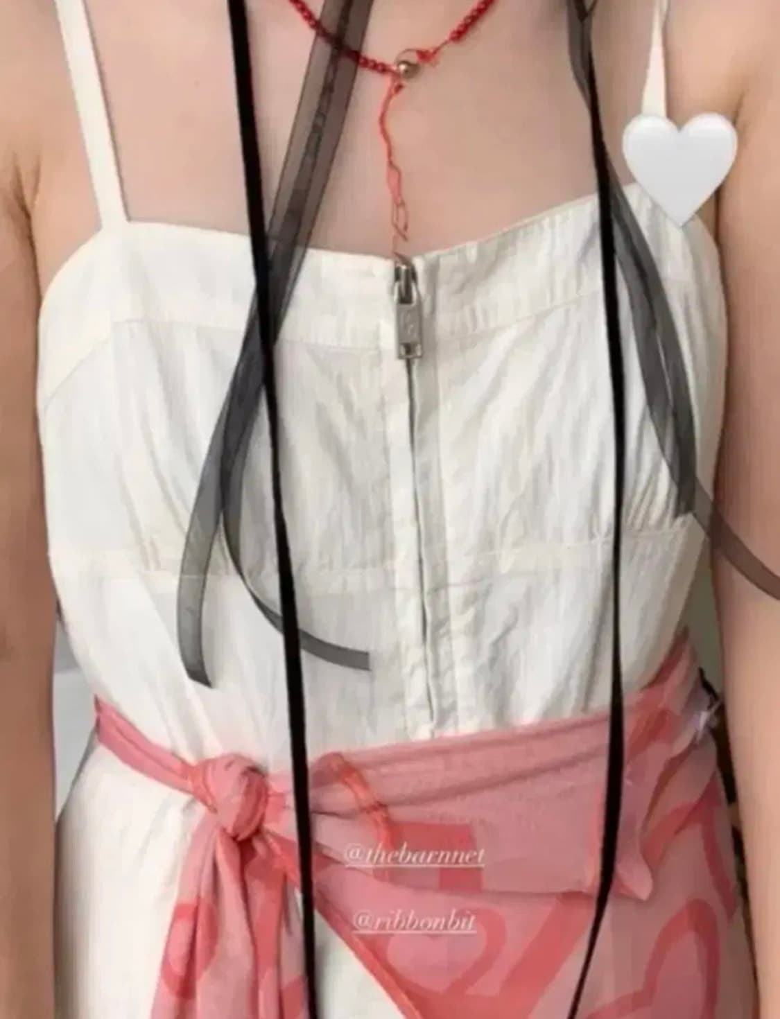 더바넷 x 리본빛 ribbonbit 집업 드레스 상품이미지4