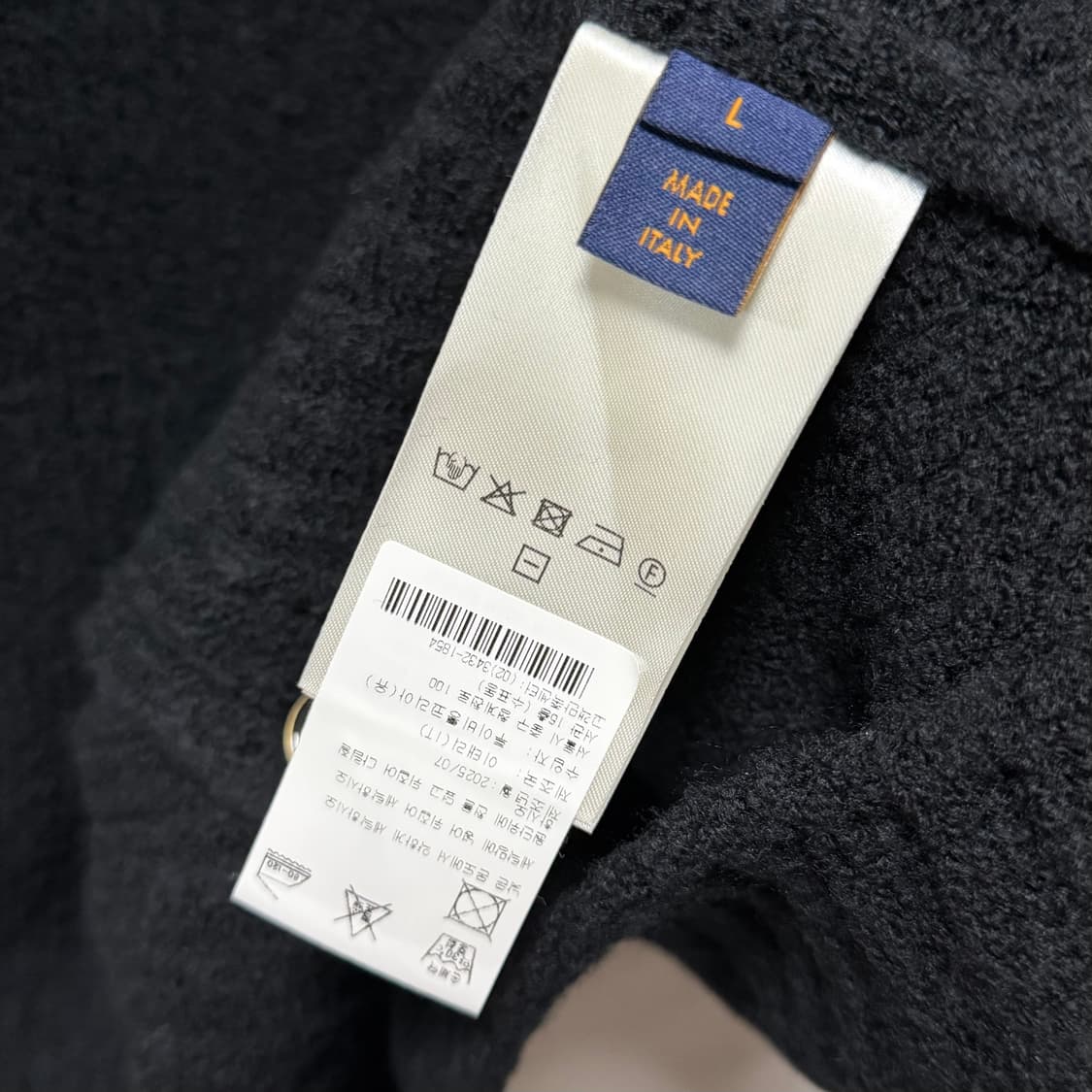 [새상품/L] 25FW 루이비통 청키 인타르시아 니트 가디건 블랙 상품이미지7