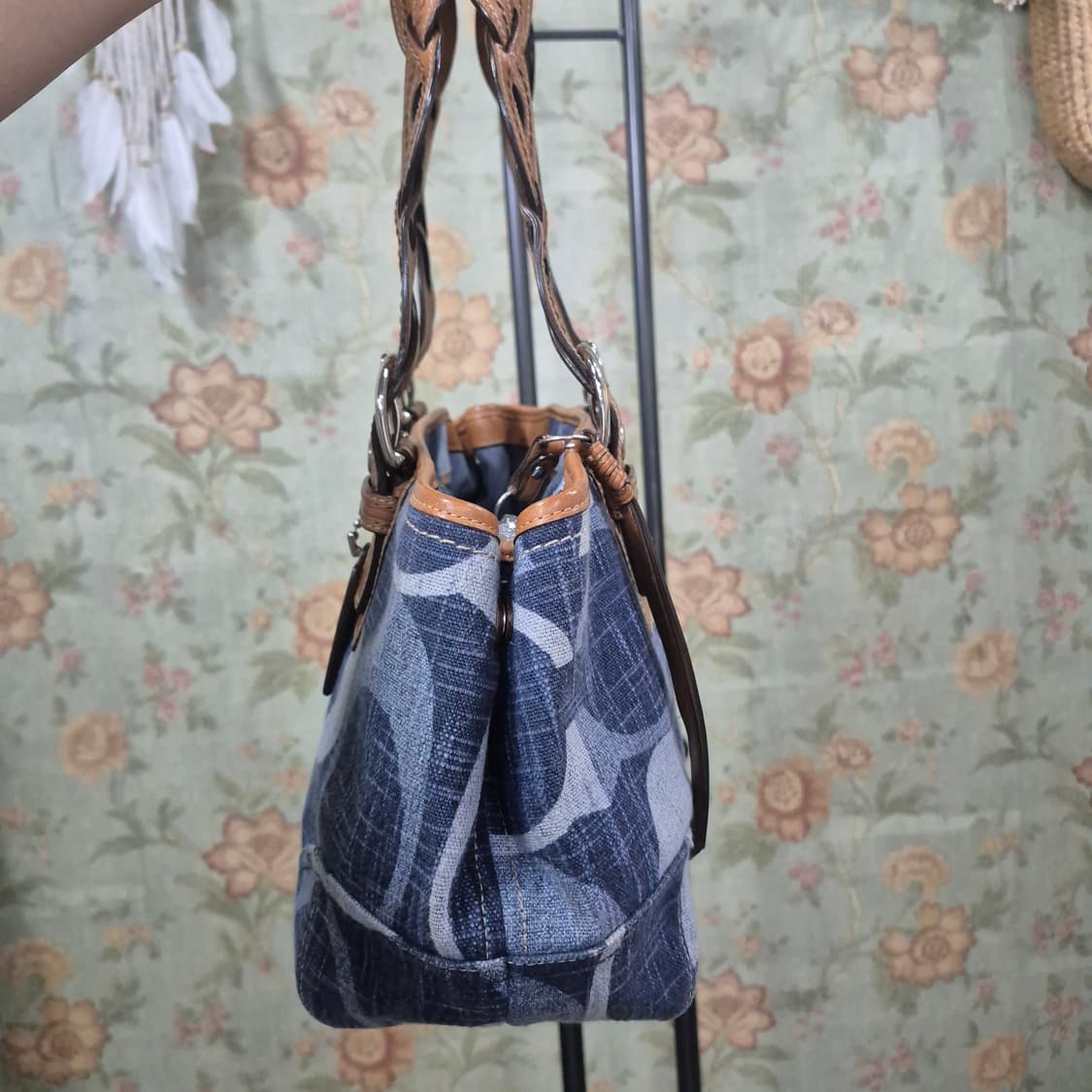 코치 2009년 y2k 초희귀템 시그니처 빈티지 데님 숄더백 상품이미지4