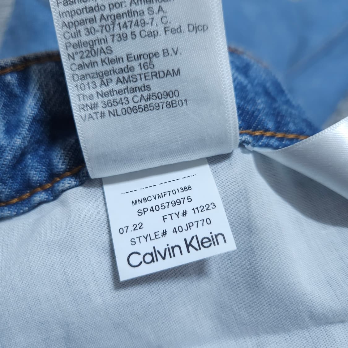 CK켈빈클라인) 허리34-36 남자 연청바지 / 왕눈이샵 상품이미지10