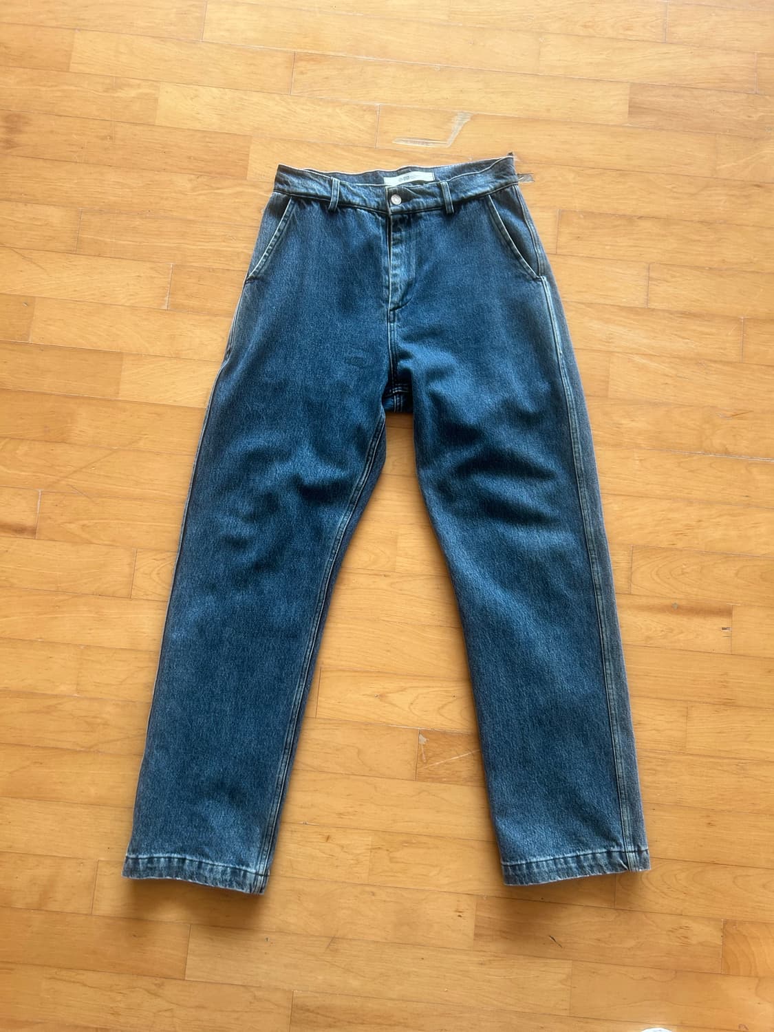 (S)플라스틱 프로덕트 MPa CALF LOGO 데님팬츠 상품이미지2