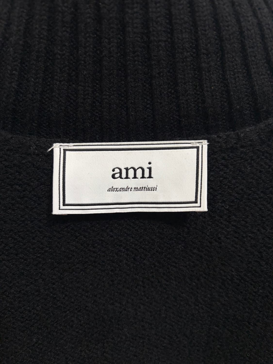 아미 정품 인타르시아 버진울100% 빅하트 터틀넥 상품이미지5