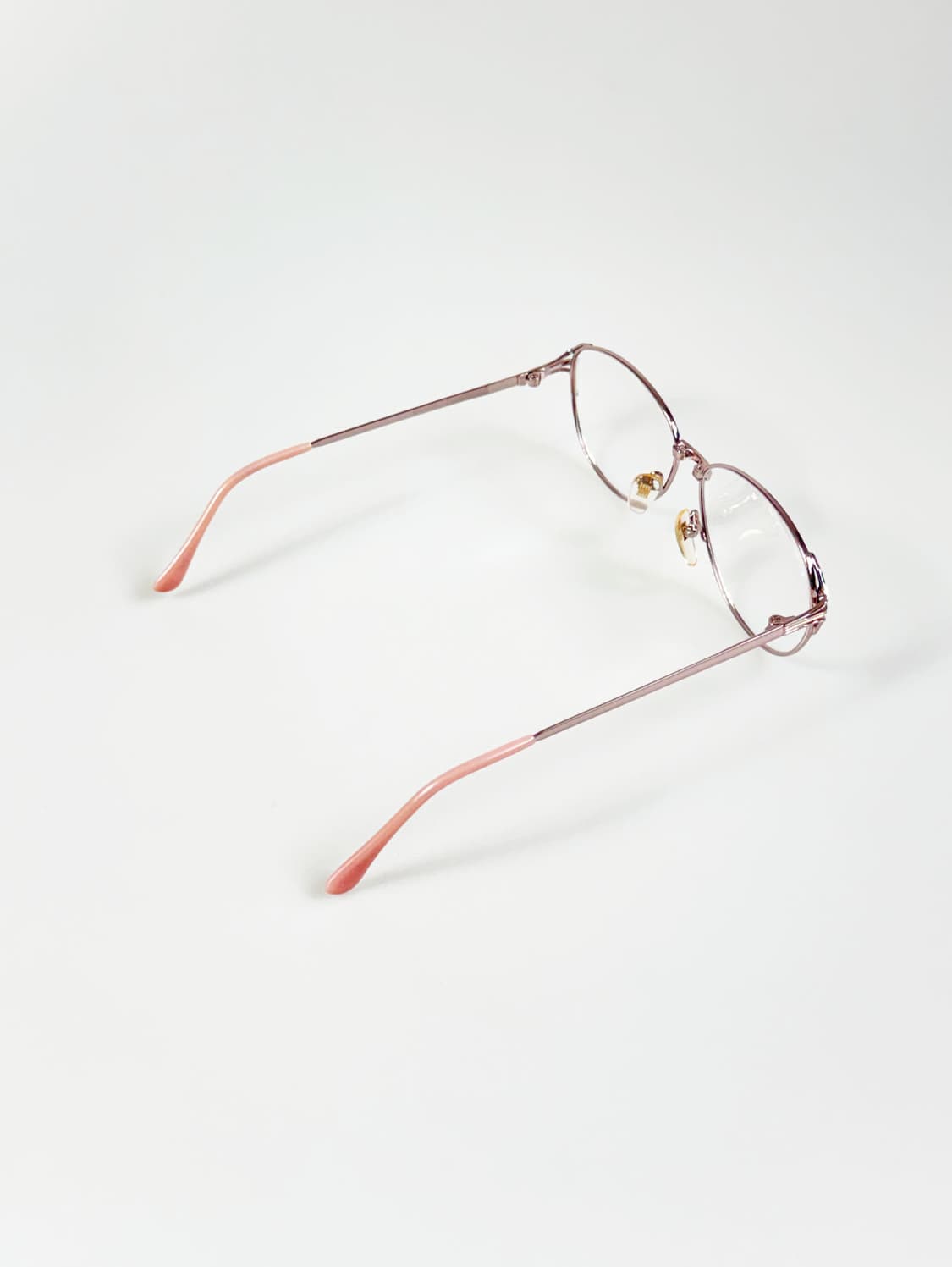 DASH 핑크 메탈 슬림 오벌 프레임 빈티지 안경 상품이미지4
