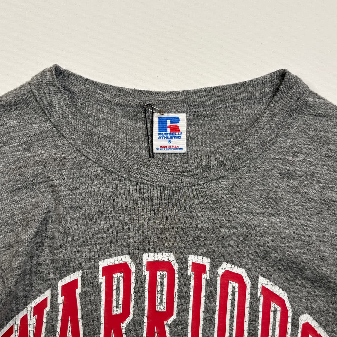 [S] 90s USA Russell WARRIORS T-shirt 상품이미지4