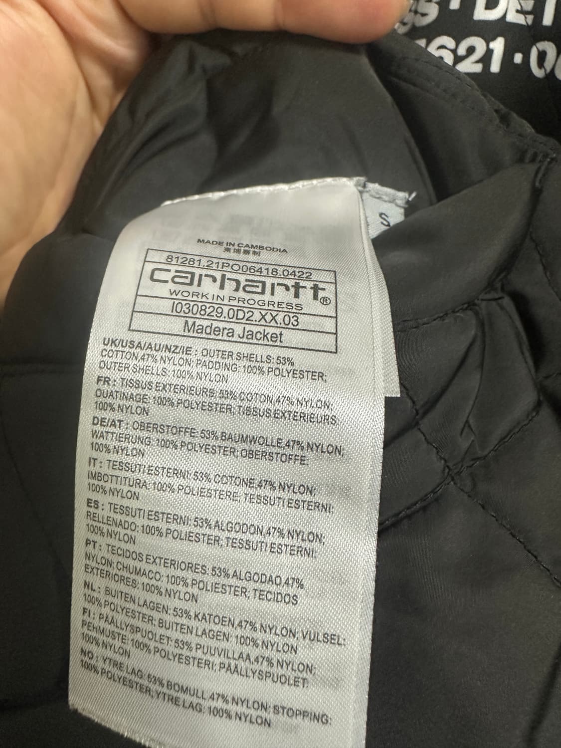 칼하트 wip 마데라 리버시블 자켓 상품이미지4