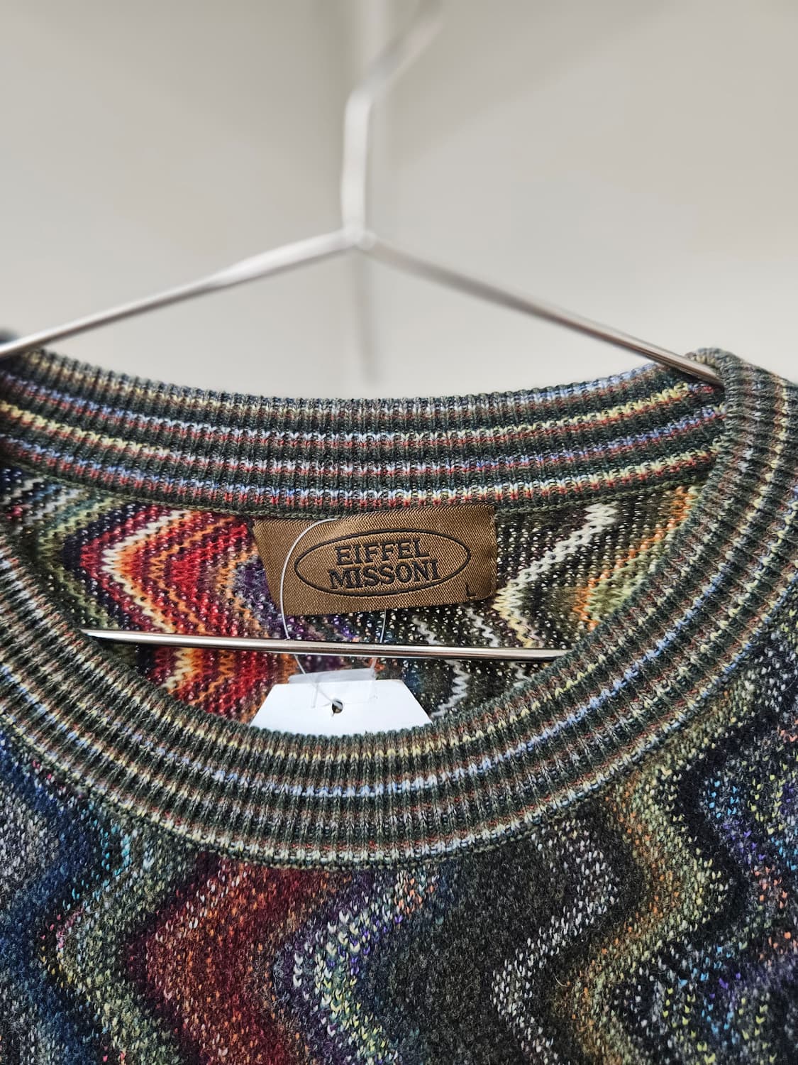 미쏘니 울 패턴 니트 상품이미지3