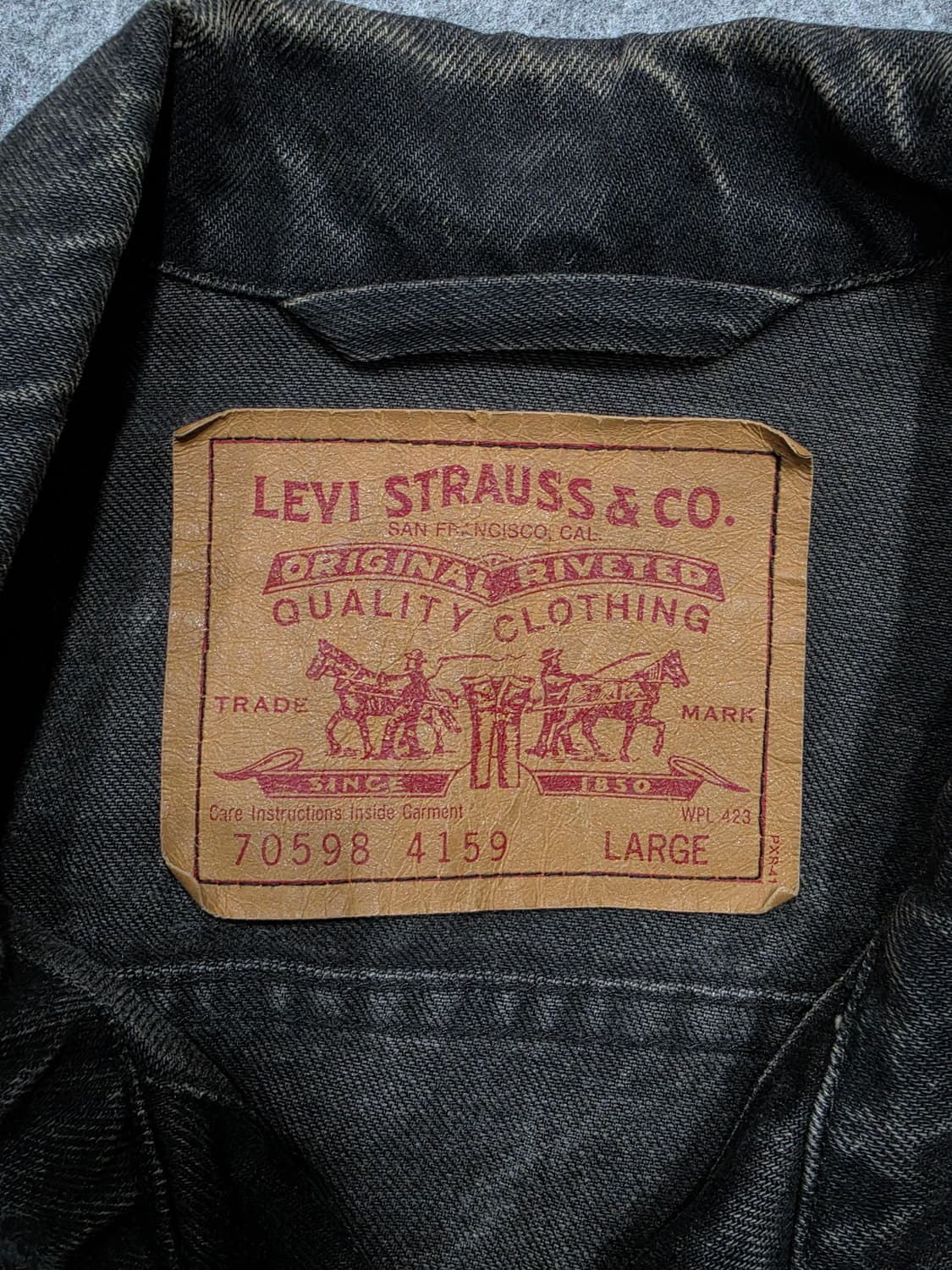 리바이스 90s USA 70598 트러커 데님 자켓 L 상품이미지6