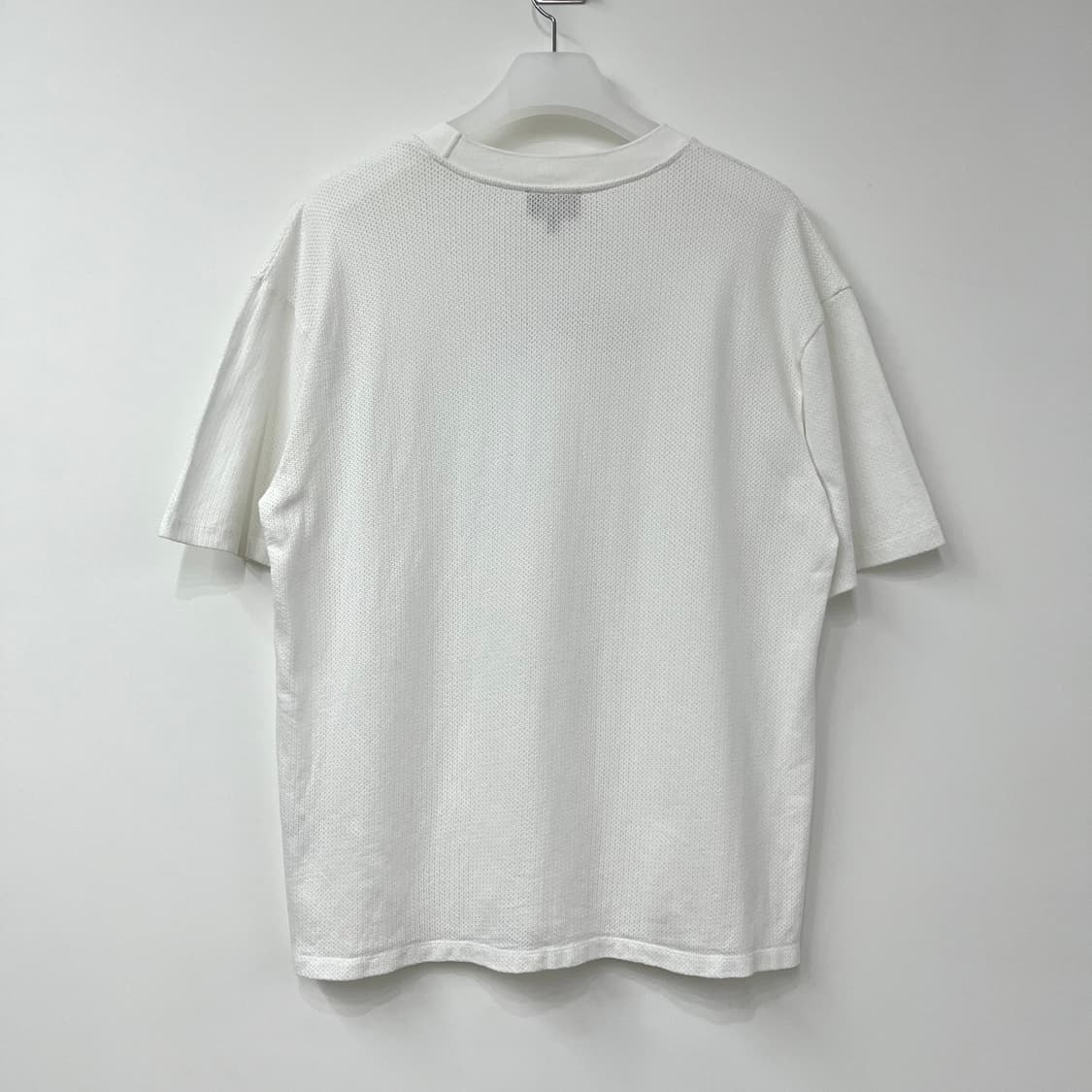 A.P.C. 아페쎄 로고 메쉬 화이트 반팔 티셔츠 상품이미지4