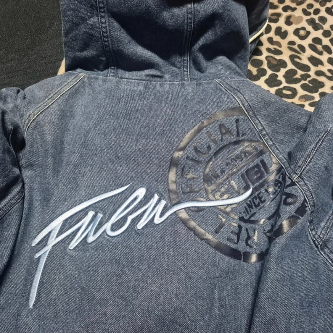 90's FUBU 올드스쿨 후드 데님 자켓 XL 상품이미지4