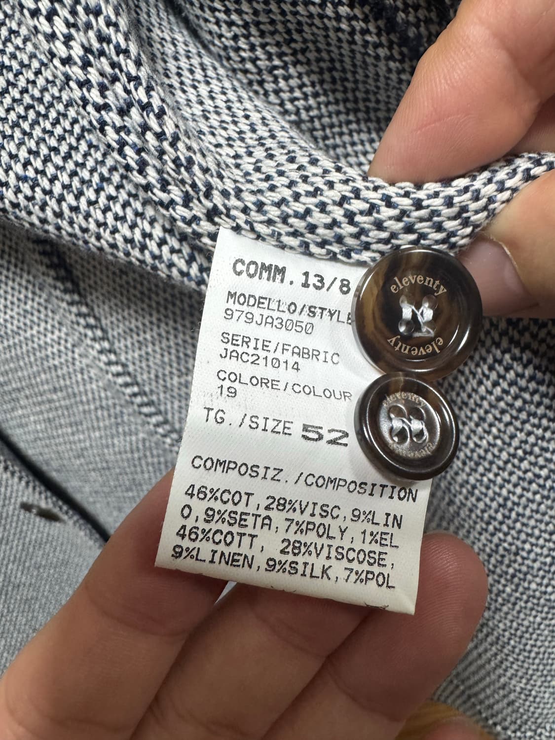 일레븐티 자켓 Made in Italy 상품이미지5