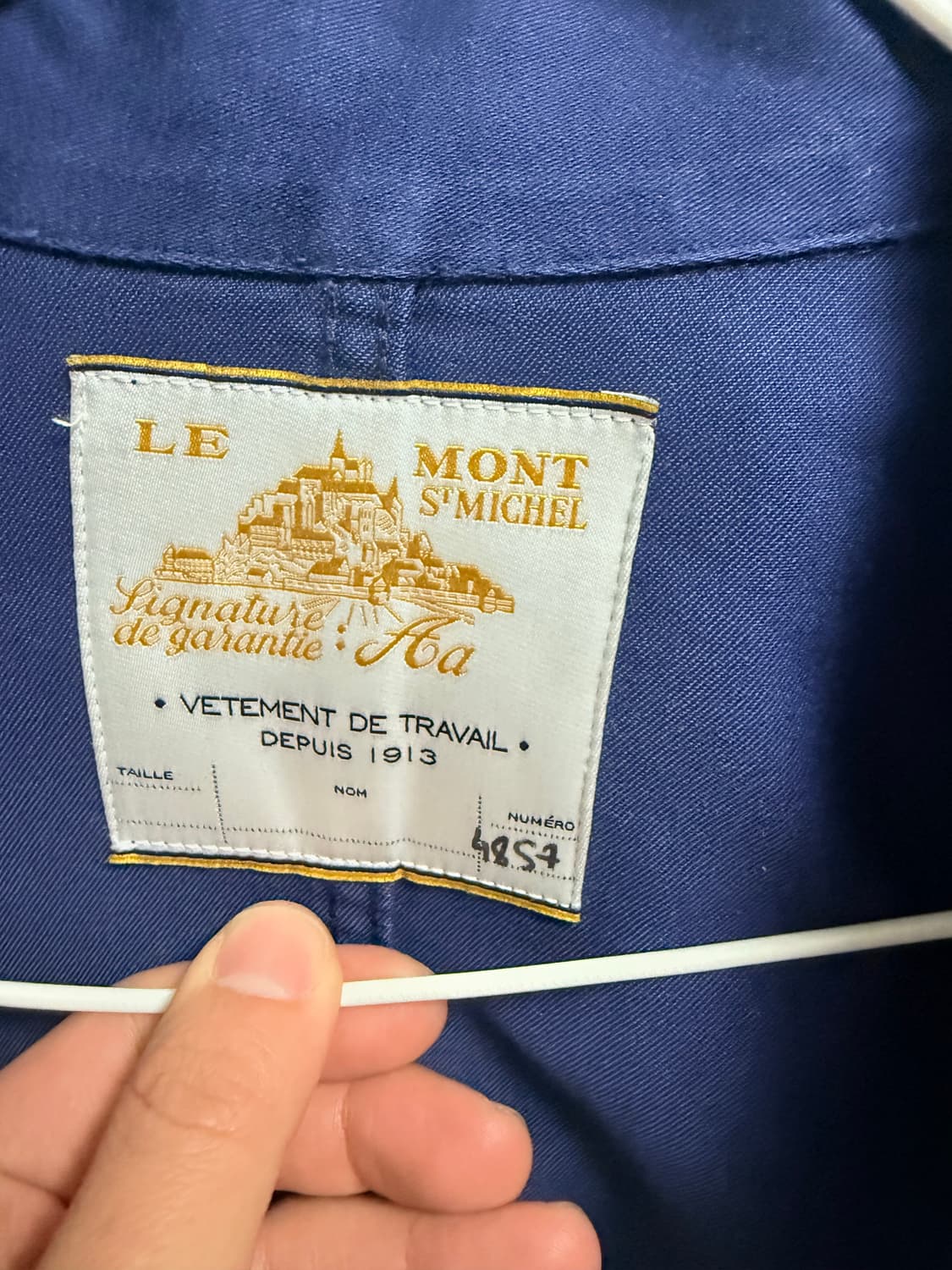 르몽생미셸 Moleskine Work Jacket -BLUE 48사이즈 상품이미지2