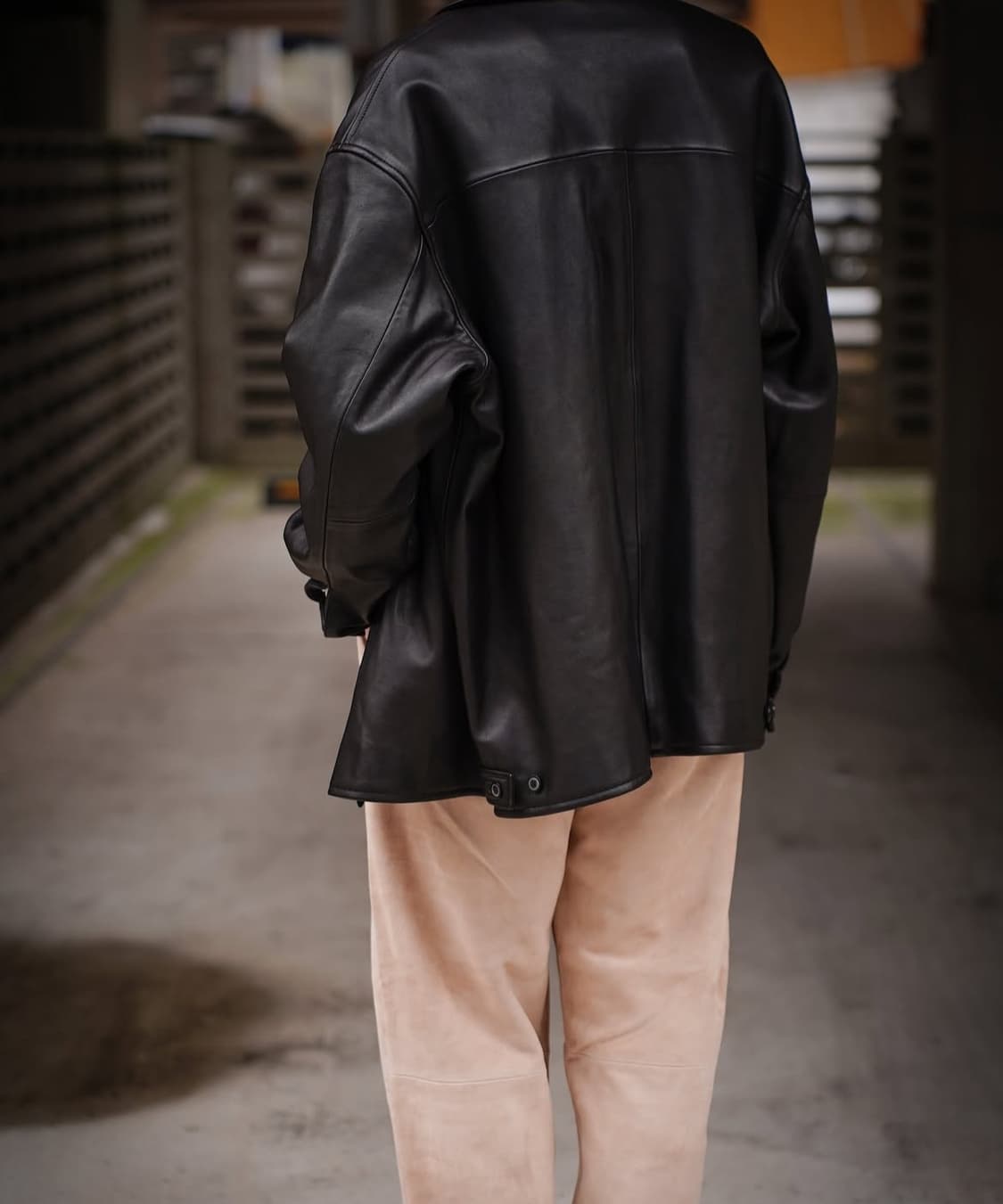 헤릴 24fw 램레더 자켓 블랙 1사이즈 상품이미지5