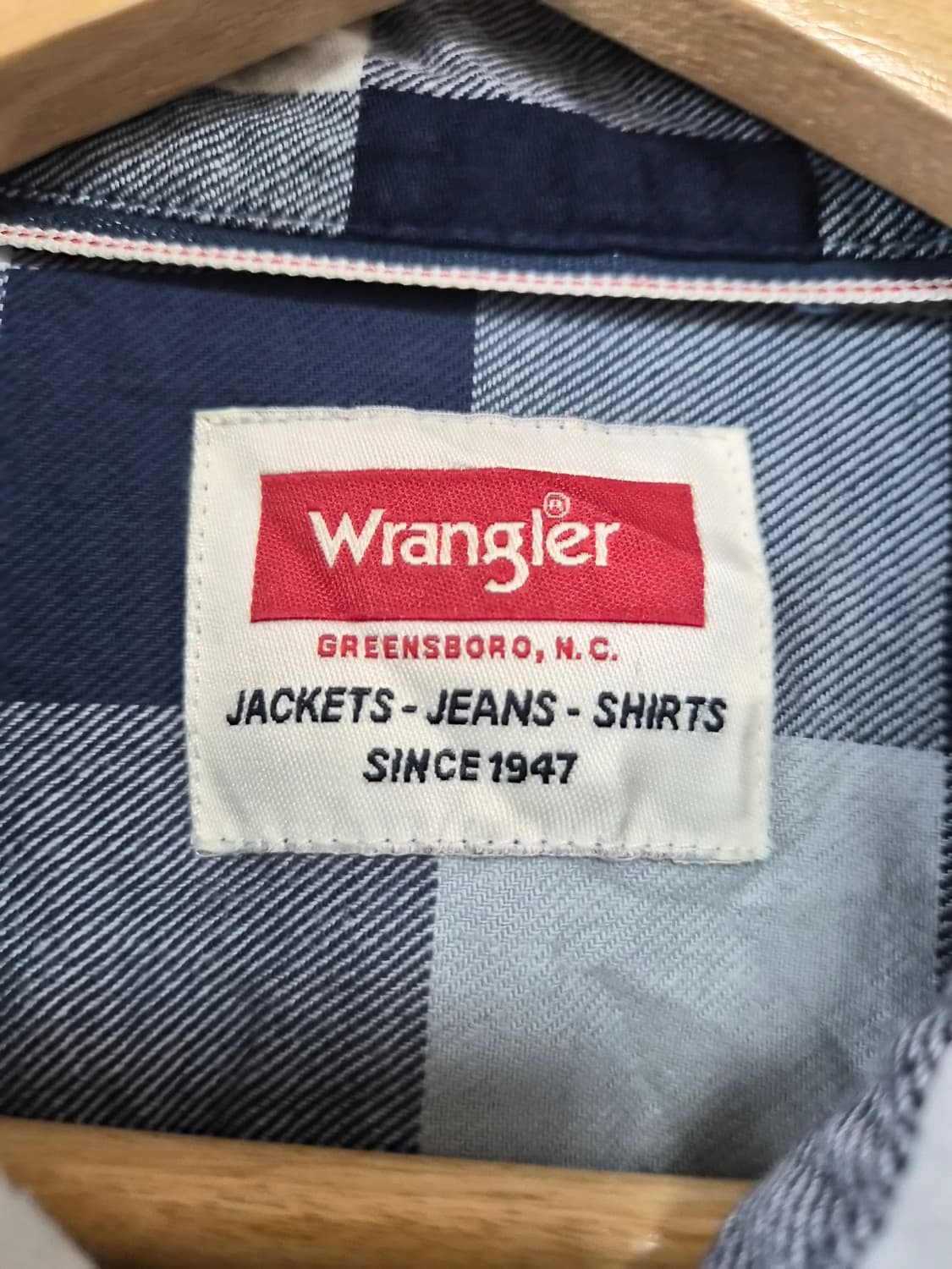 랭글러Wrangler 체크 웨스턴 셔츠 L사이즈 - S328 상품이미지4