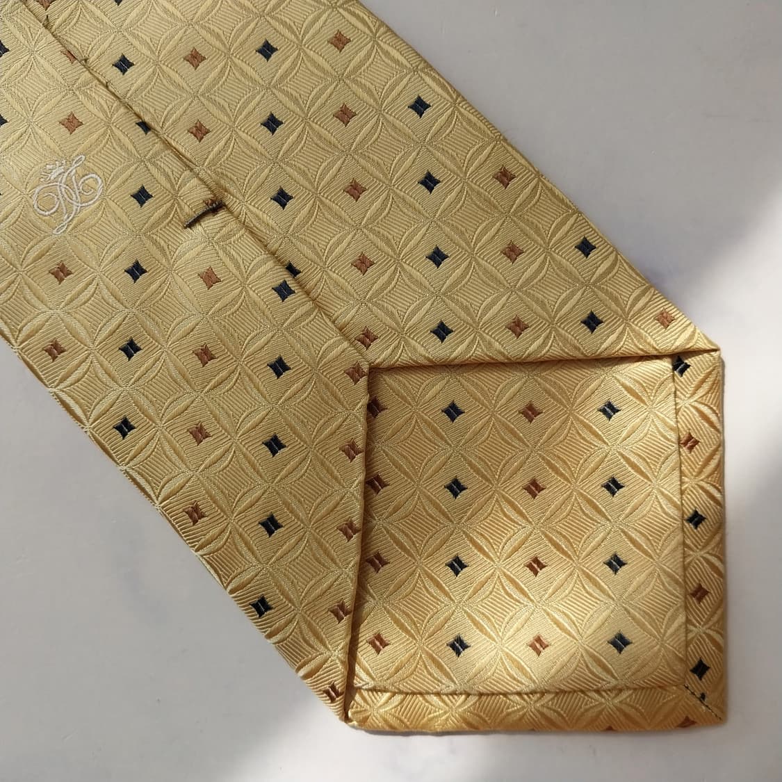 DAKS 닥스 실크 레몬 패턴 넥타이 9.7cm A+등급 K2368 상품이미지7