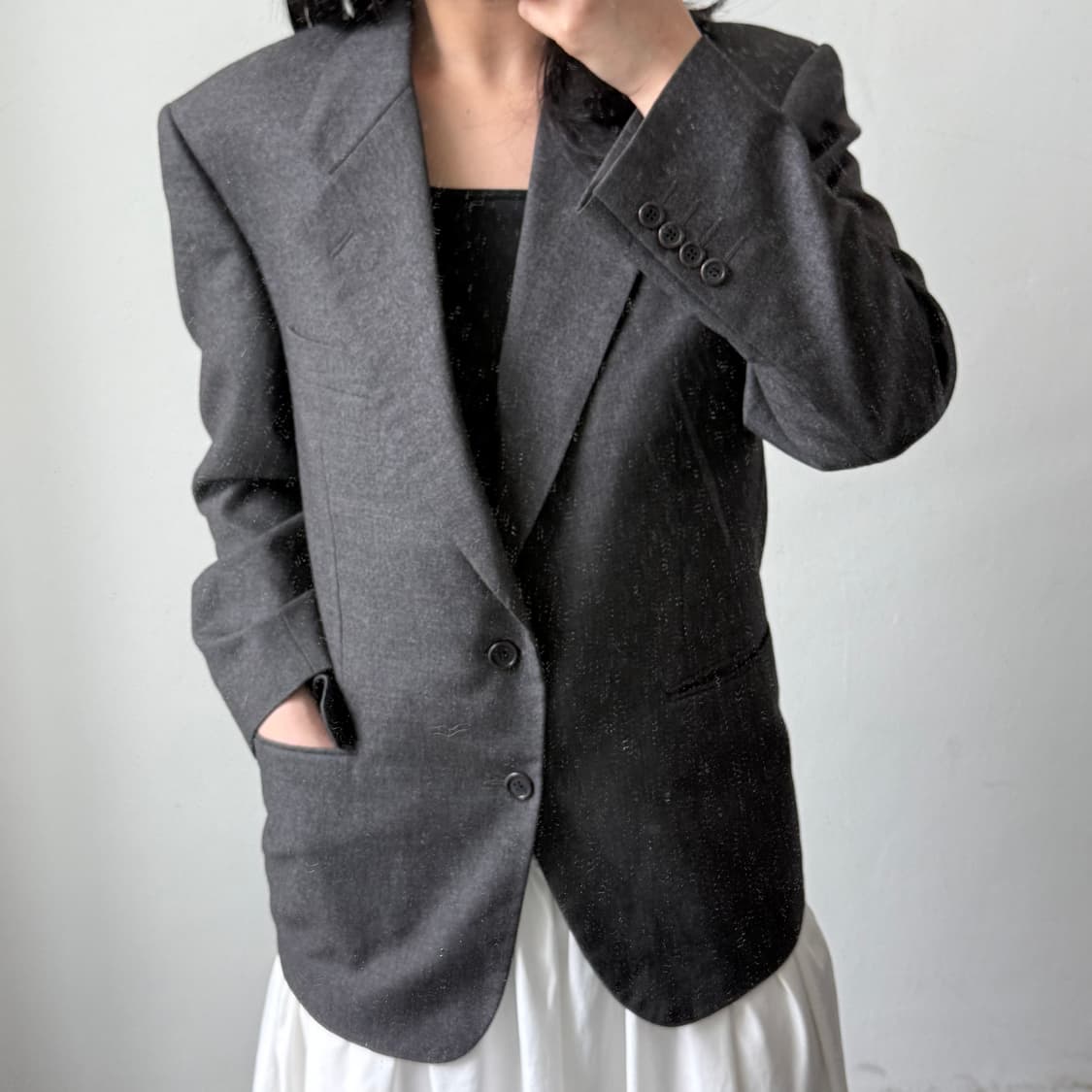 입생로랑 그레이 자켓 상품이미지2