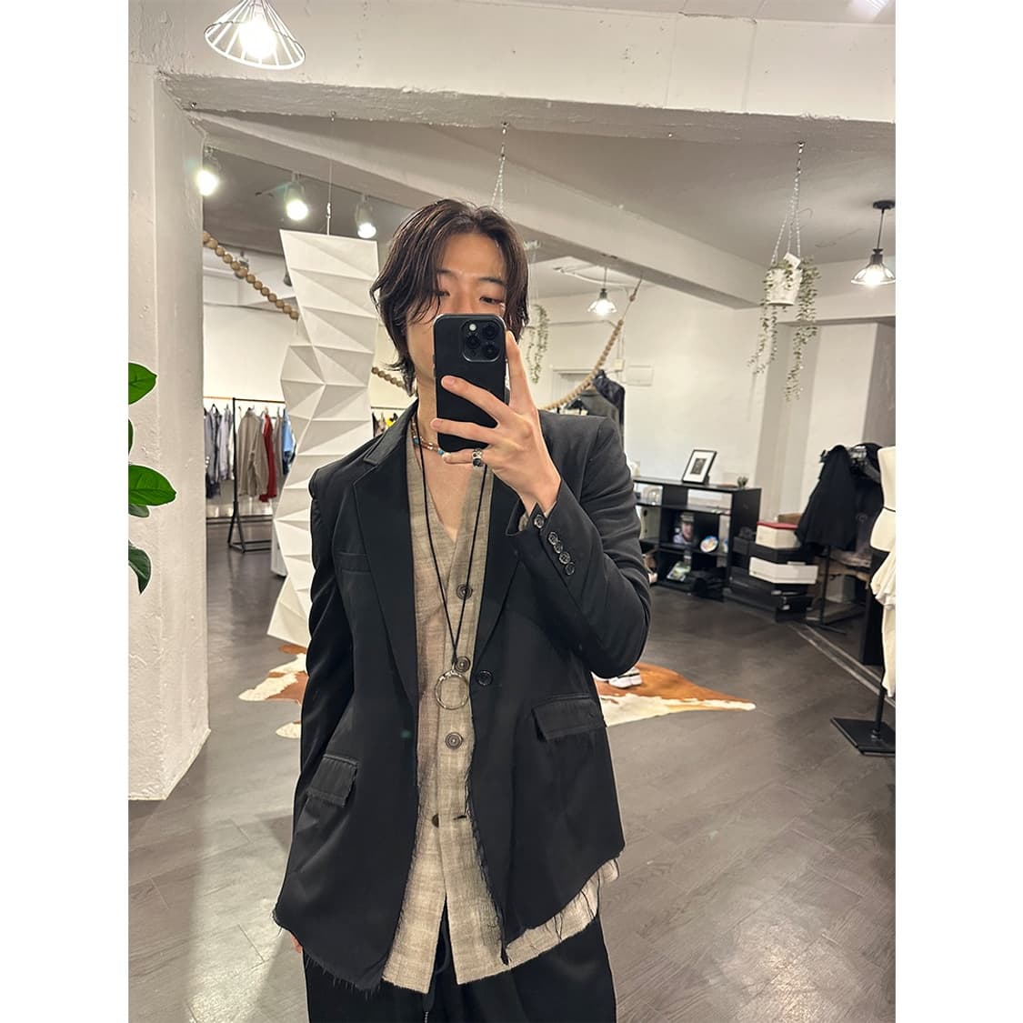 설밤 안감 디테일 블레이저 상품이미지5