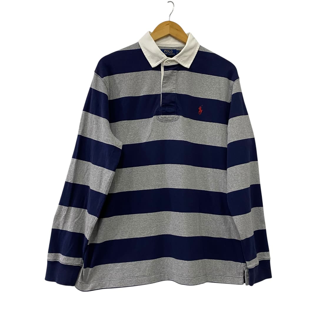 폴로 스트라이프 긴팔 카라티(L) 상품이미지1