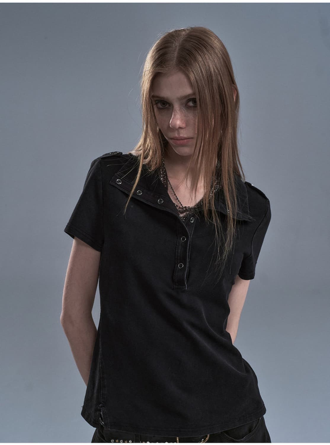 Wear Andtear 웨어앤티어 Stand Collar Washed T 상품이미지2