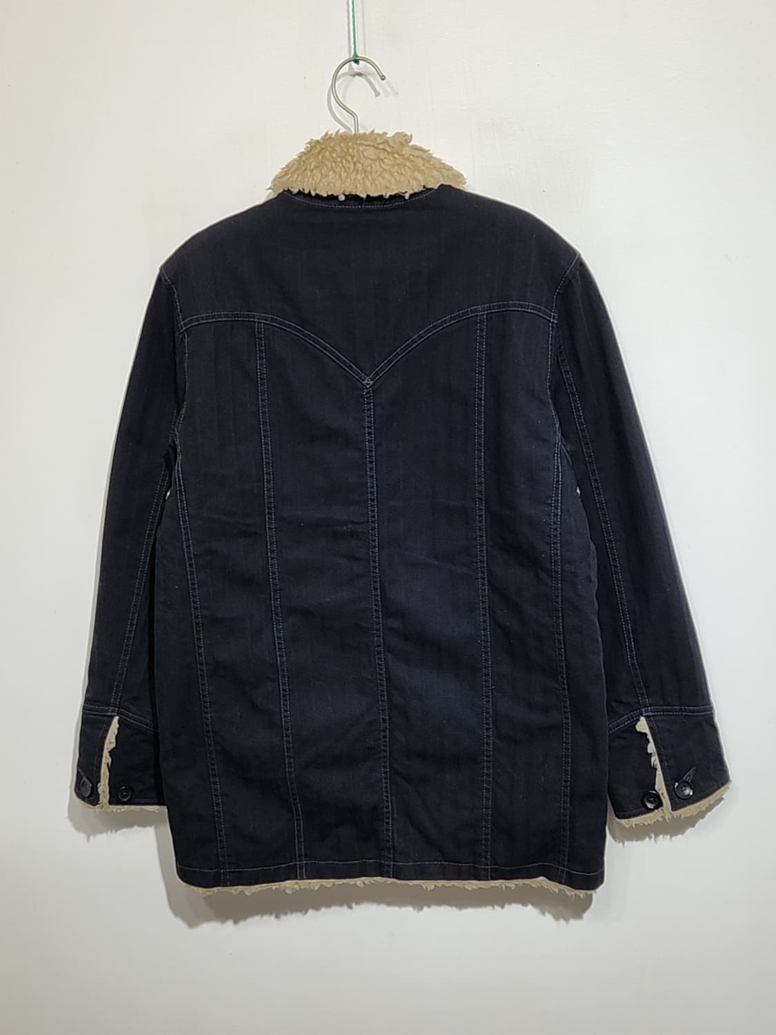 (M) 리바이스 양털 청자켓 블랙 데님자켓 레드탭  상품이미지6