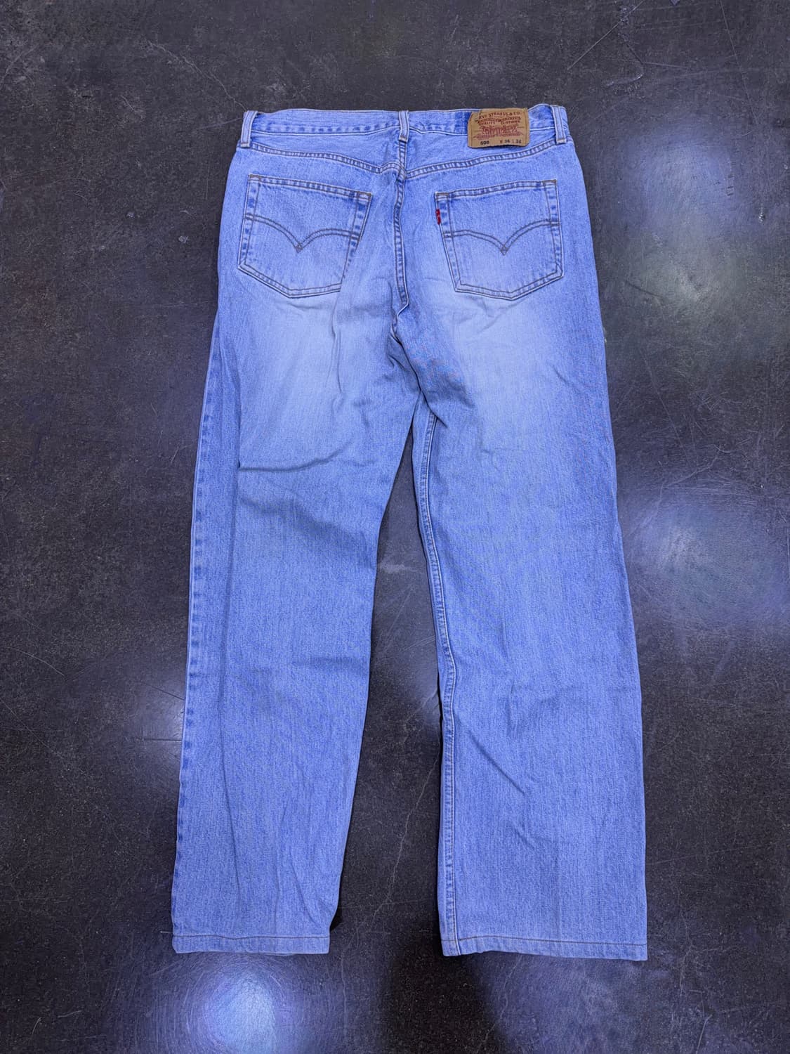 리바이스 508 레귤러 스트레이트핏 00's 코리아탭 워싱 데님팬츠 36 상품이미지2