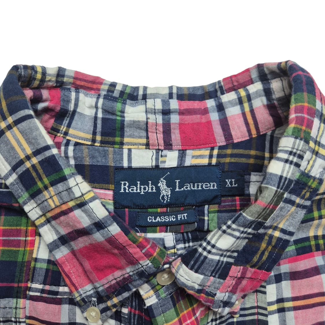 [XL] 폴로 랄프로렌 마드라스 패치워크 셔츠 상품이미지7