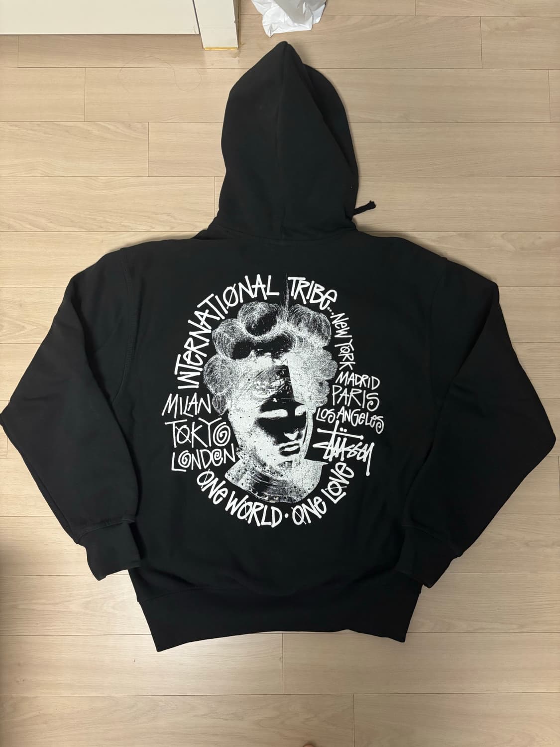 [S] 스투시 카멜롯 후드 블랙 상품이미지3