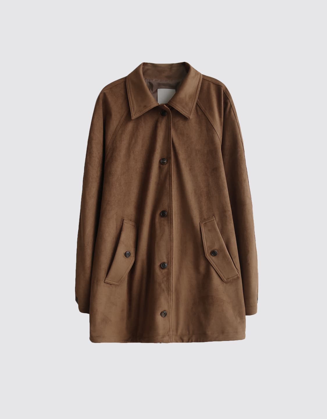 라룸 빈티지 프렌치 스웨이드 오버핏 스트링 브라운 자켓 F 상품이미지7