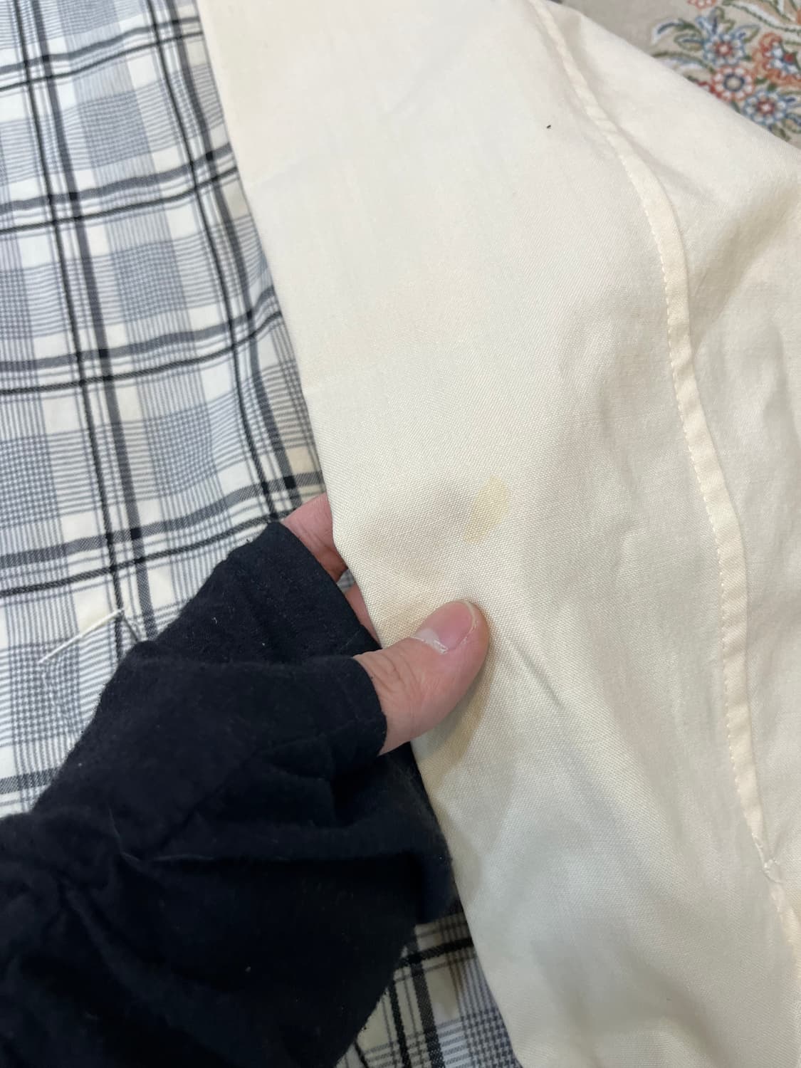 꼼데가르송옴므 89s 체크패턴 블루종 자켓 상품이미지6