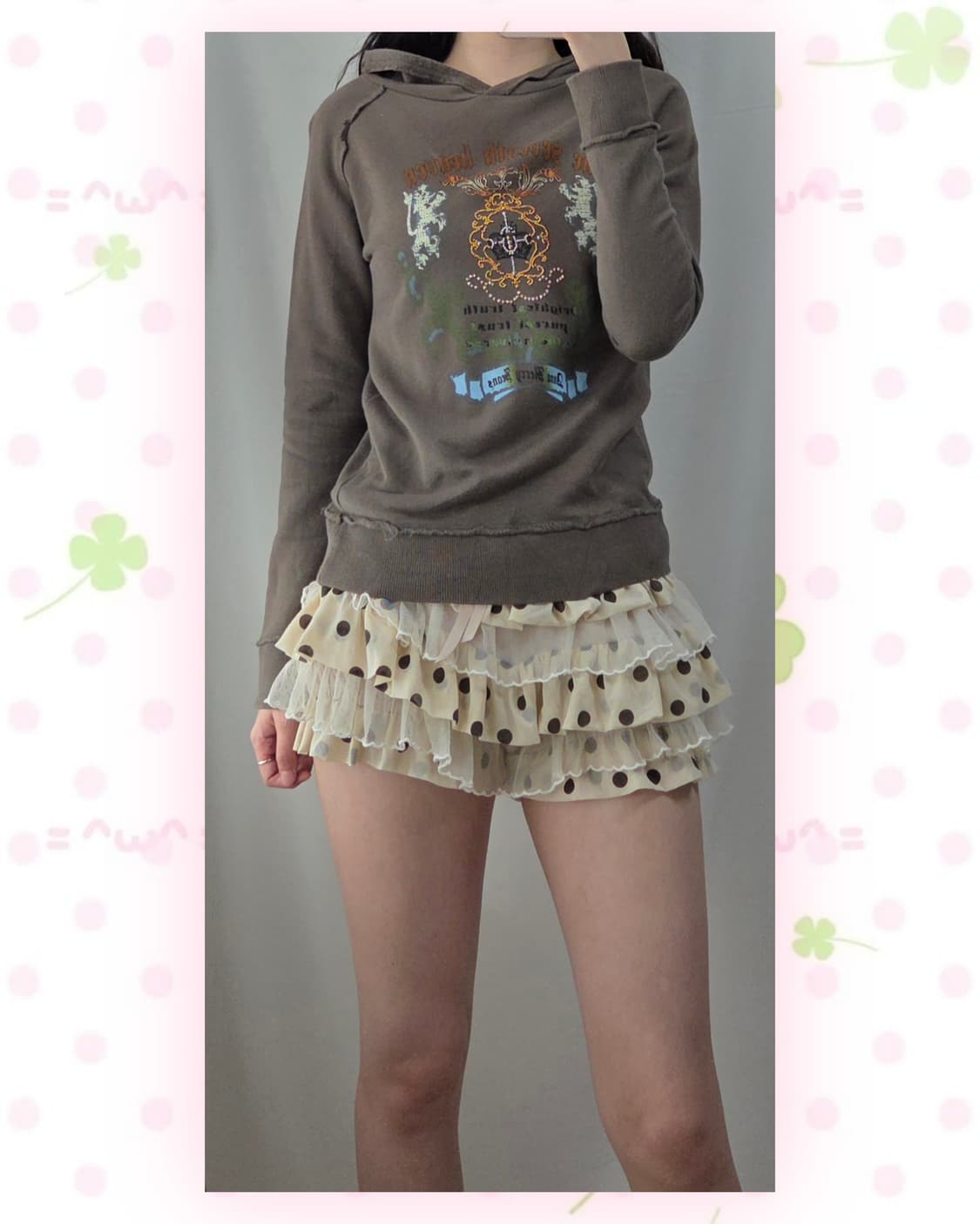 모카 y2k 후드티 상품이미지2