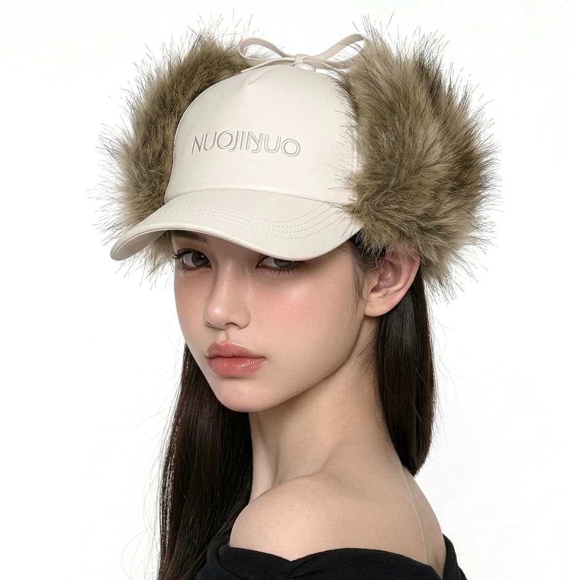 NUOJINUO 털 귀달이 캡모자 상품이미지2