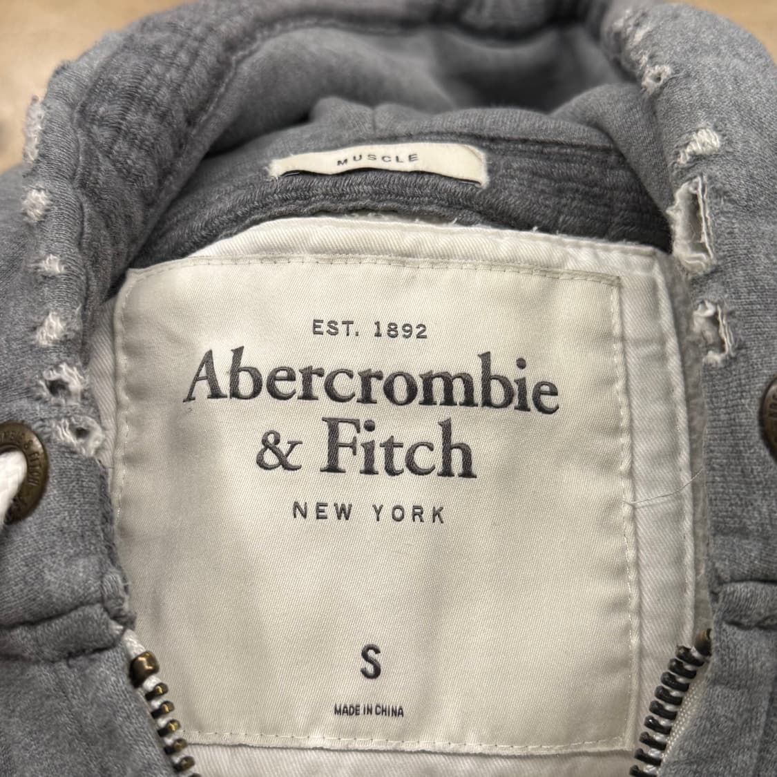 아베크롬비 그레이 후드집업 상품이미지5