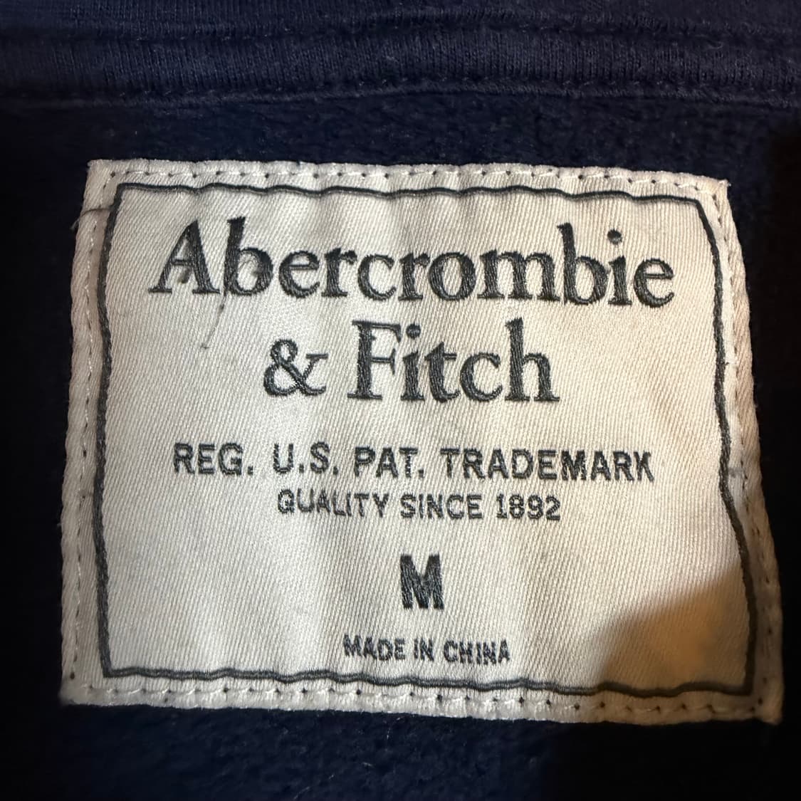 아베크롬비 네이비 후드집업 m 상품이미지3