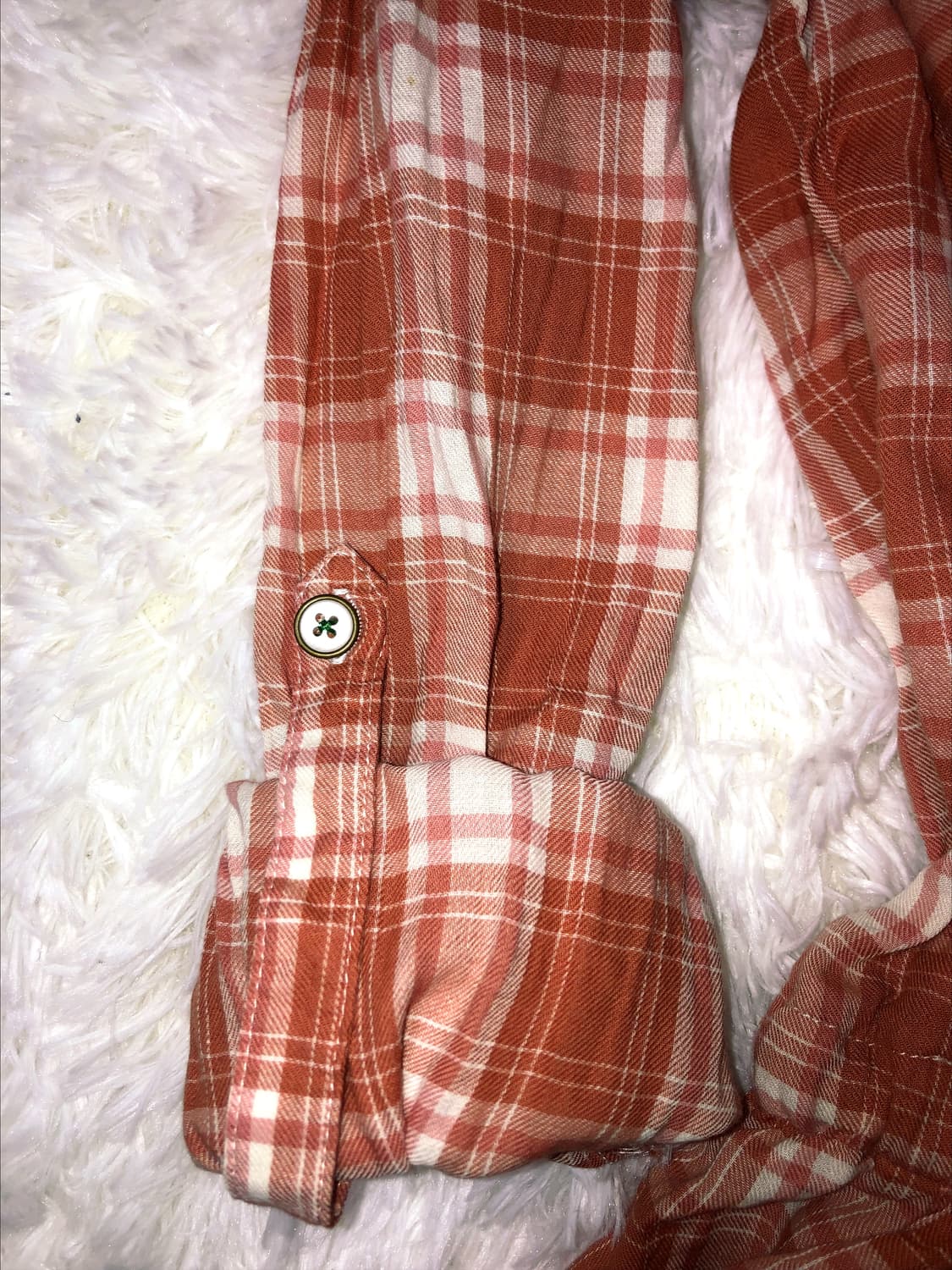 rose brown check shirt 상품이미지4