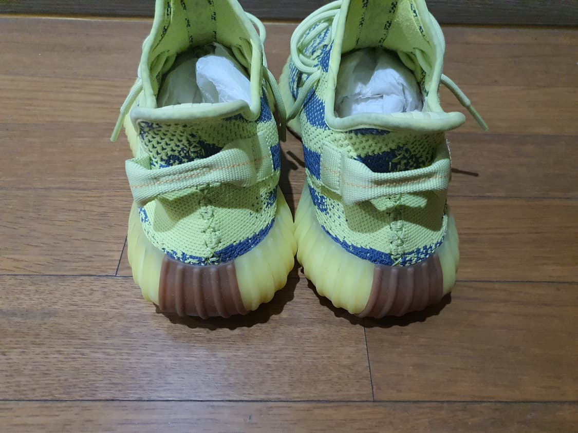 상태 최상 아디다스 이지부스트 350 프로즌 옐로우 예브라 280사이즈 상품이미지3