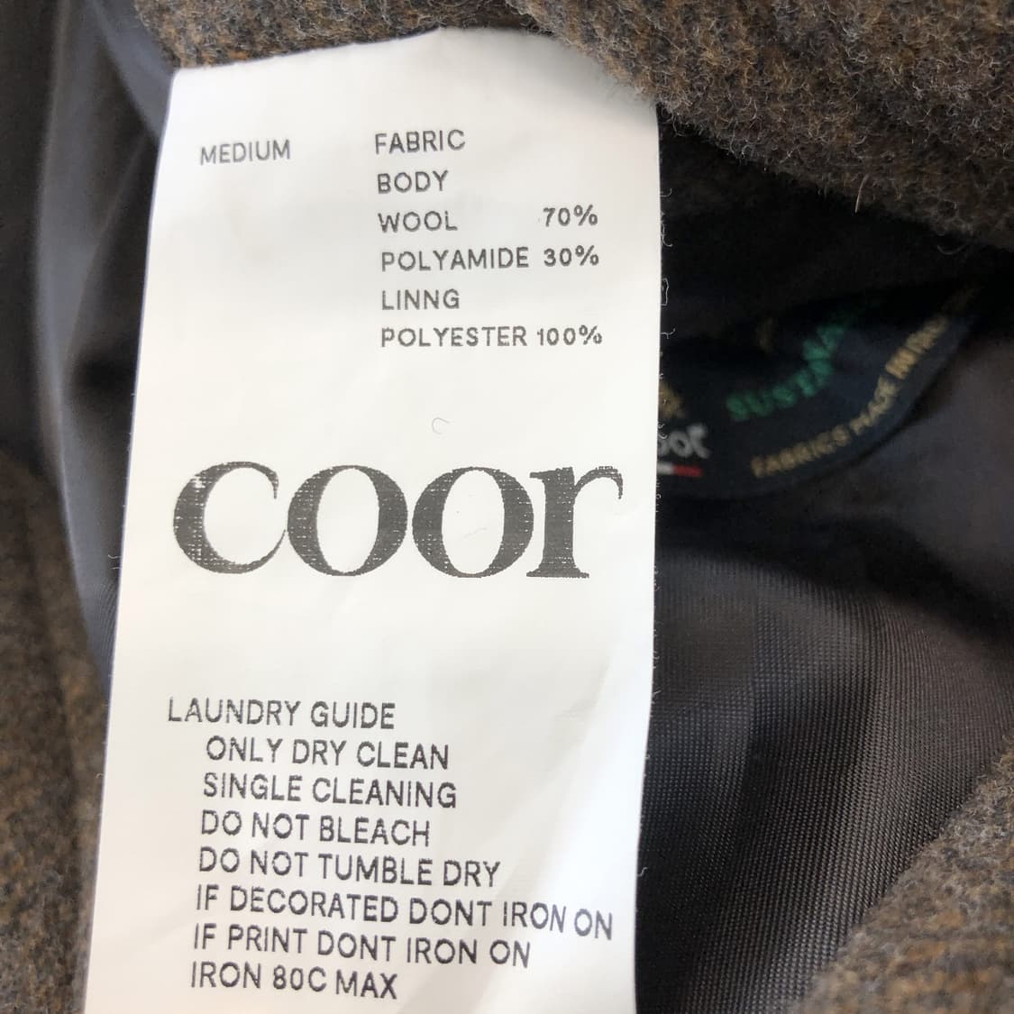 coor 쿠어 클래식 발마칸코트 M 오버  상품이미지7