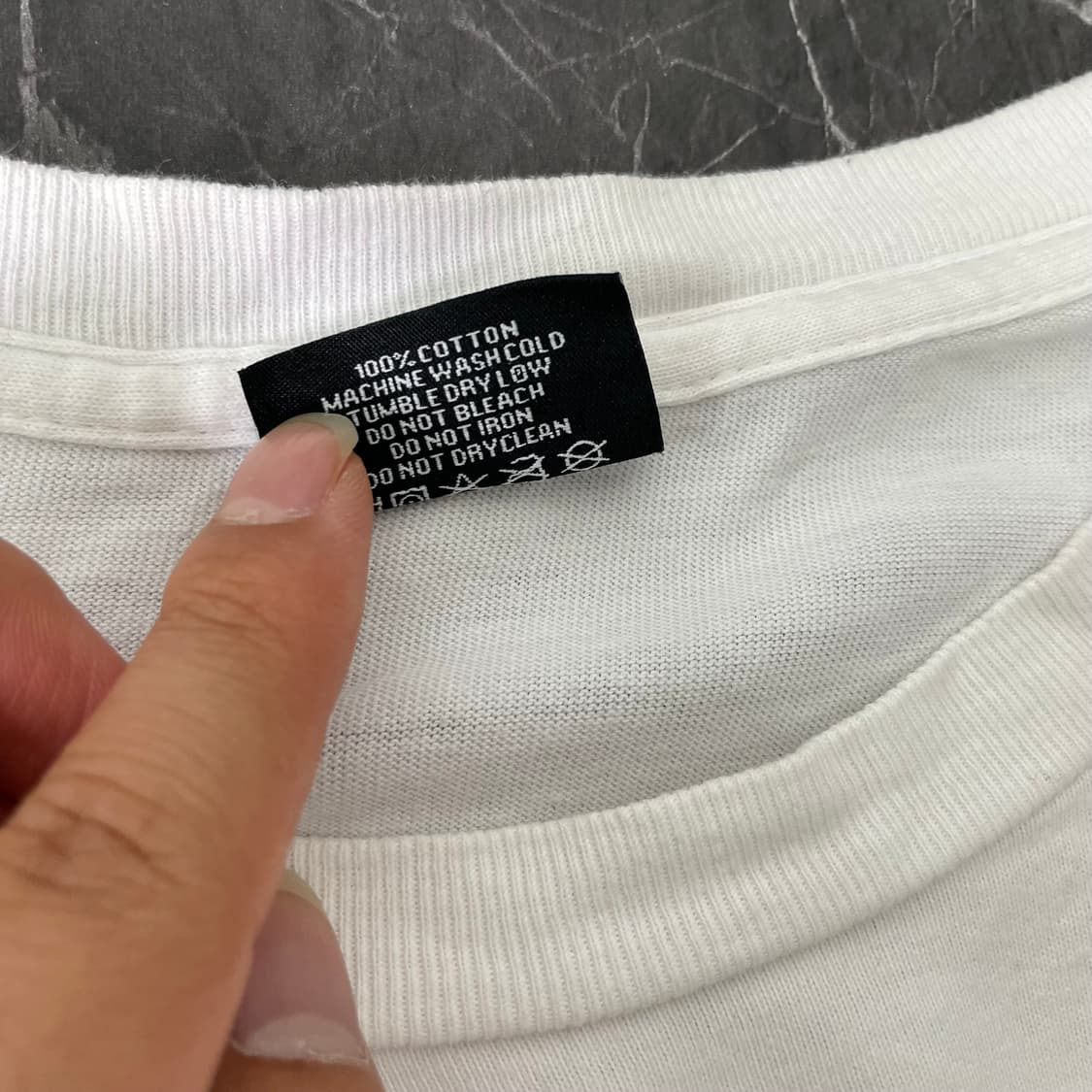 스투시 화이트 빅로고 오버사이즈 롱 슬리브 상품이미지6