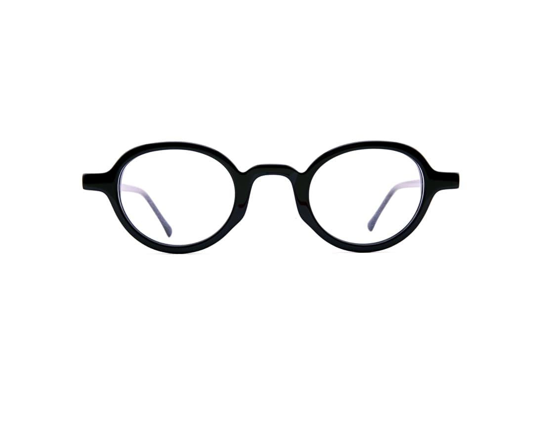 43"사이즈 오벌형 안경, 블랙
 상품이미지3
