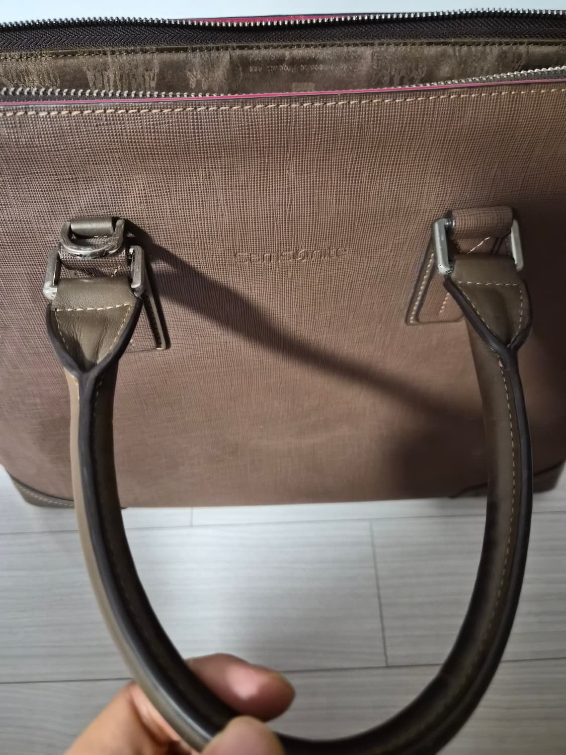 [정품] 쌤소나이트(Samsonite) 프리미엄 브라운 가죽 브리프케이스 상품이미지6