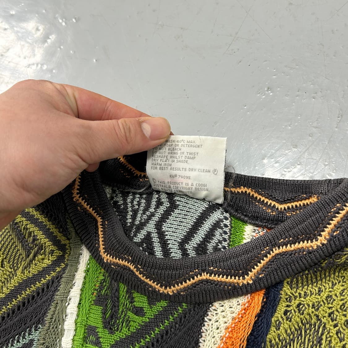 80‘s 쿠지 3D 케이블 니트  상품이미지8