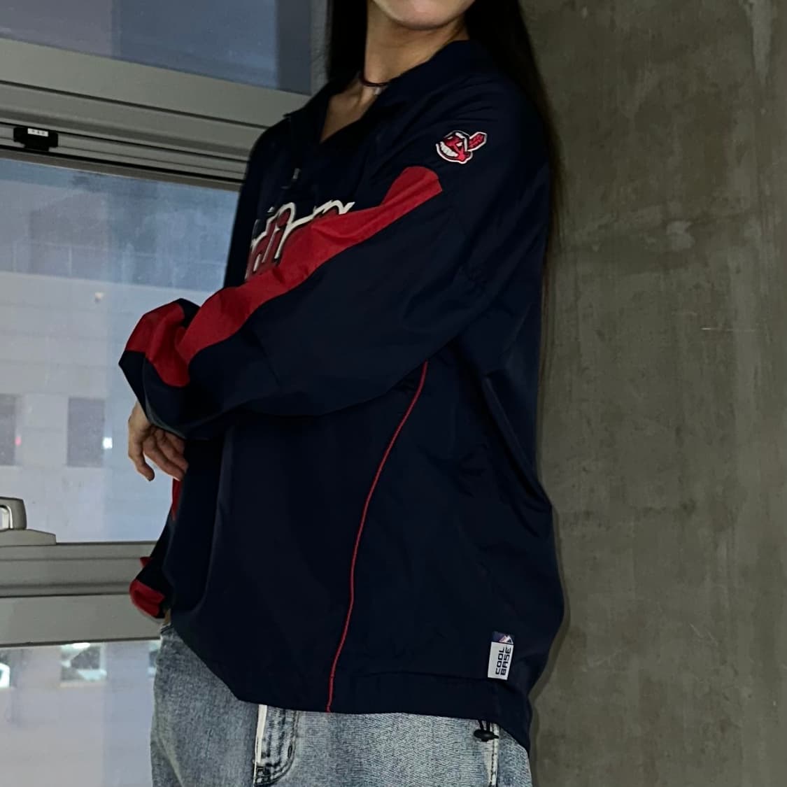 Majestic Cleveland Indians Half-Zip 상품이미지2