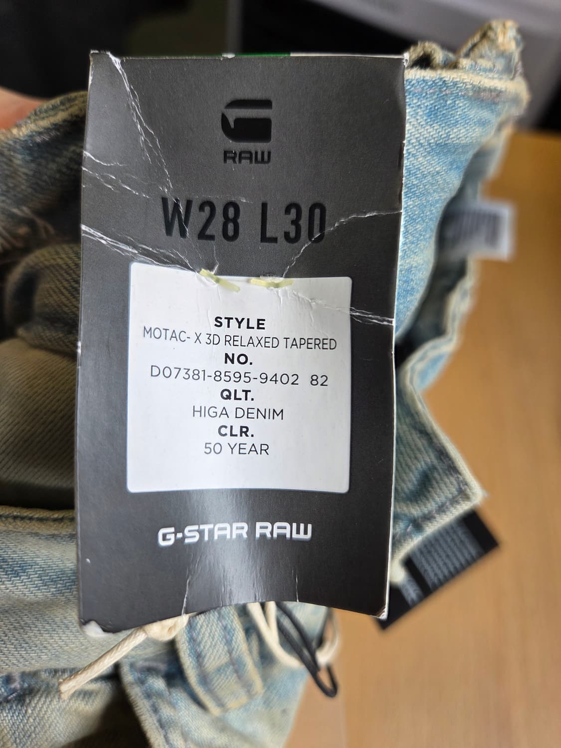 G-Star Motac-X 데님 워싱진(W28/L30)남여공용 상품이미지9