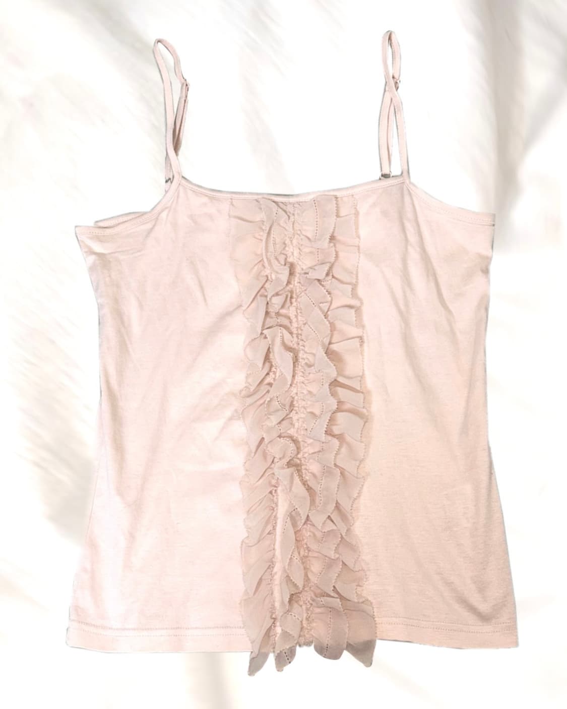 빈티지 새틴 프릴 슬리브리스 상품이미지1