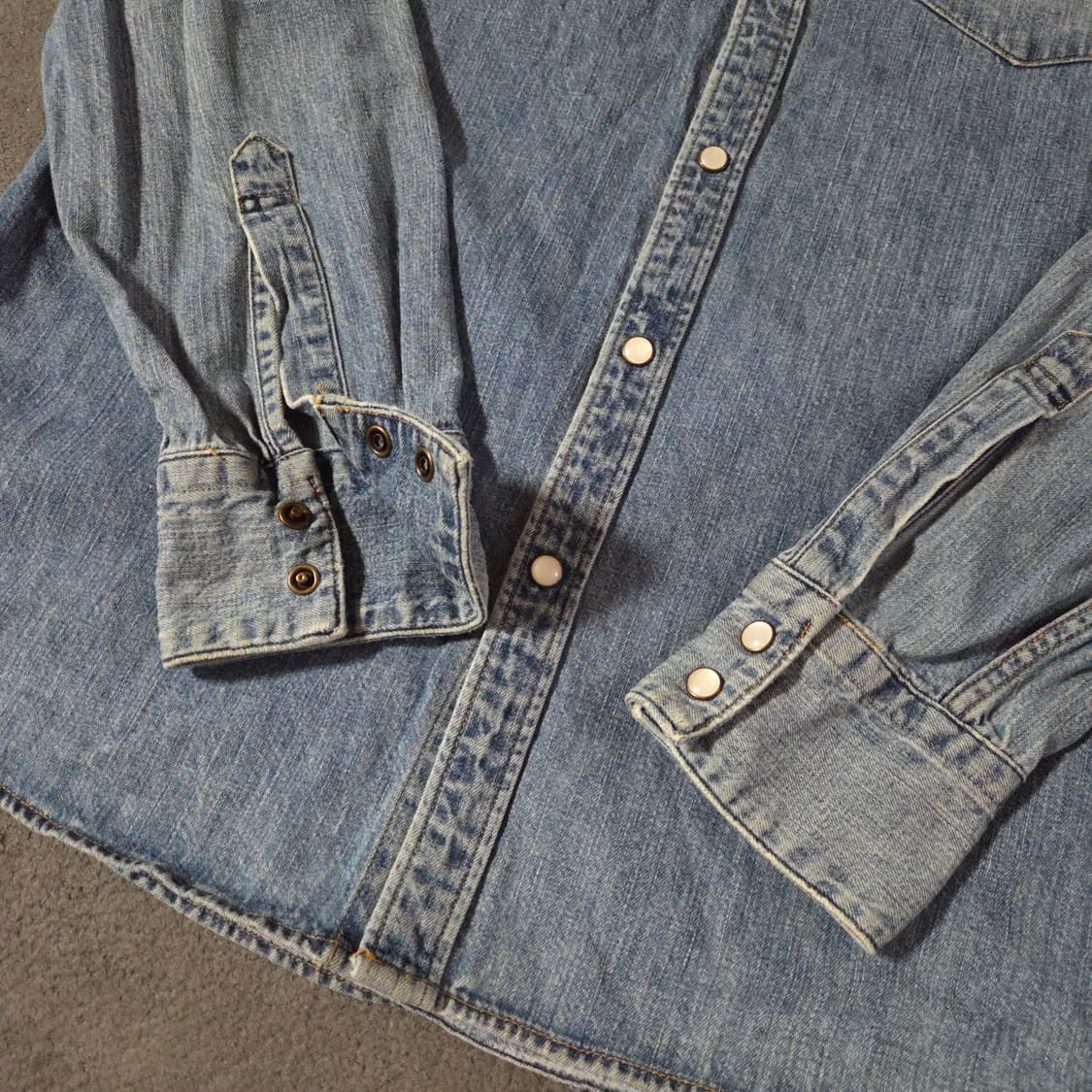리바이스 웨스턴 데님 셔츠 L 상품이미지5