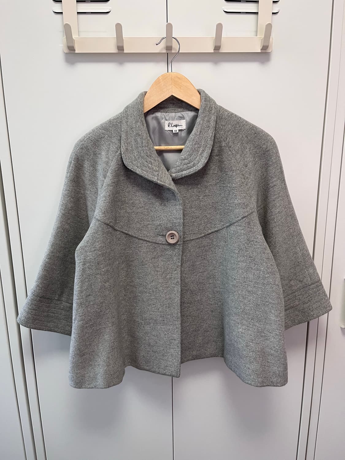 빈티지 투버튼 둥근카라 사와코 울코트 상품이미지8